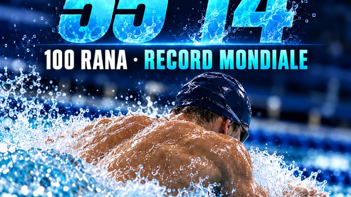 Van Mathias, 55”14 nei 100 rana: il ritorno che vale un record del mondo